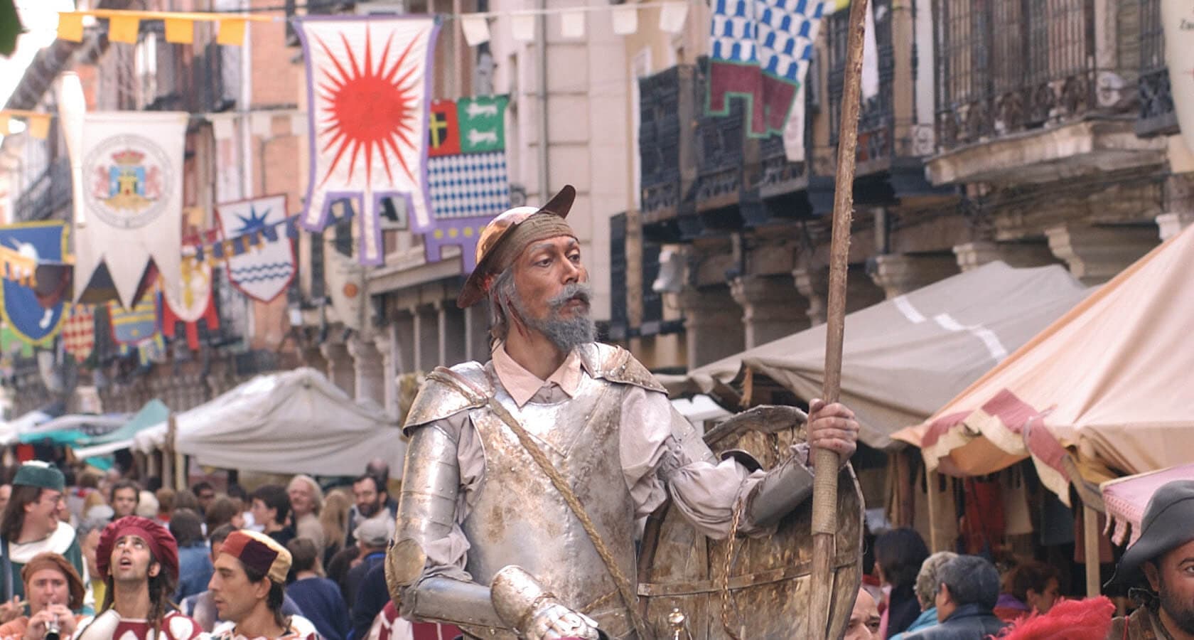 位于阿尔卡拉·德埃纳雷斯的塞万提斯广场 © Ciudades Patrimonio de la Humanidad