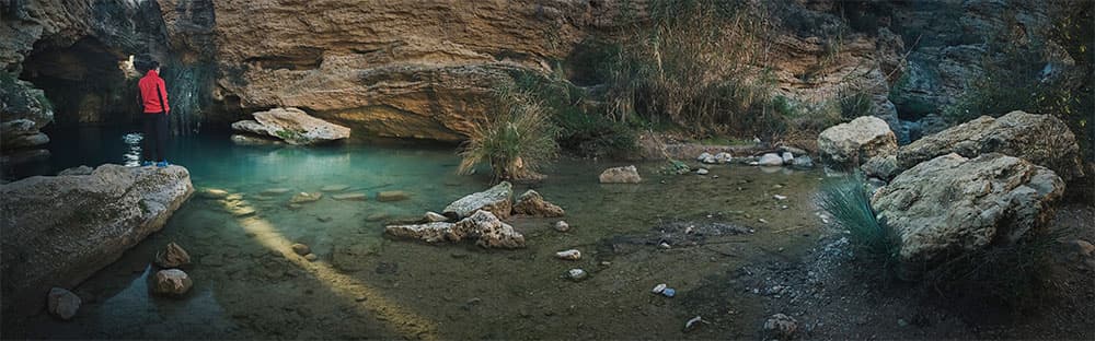 穆尔西亚布拉斯的乌塞罗（Usero）瀑布自然景观