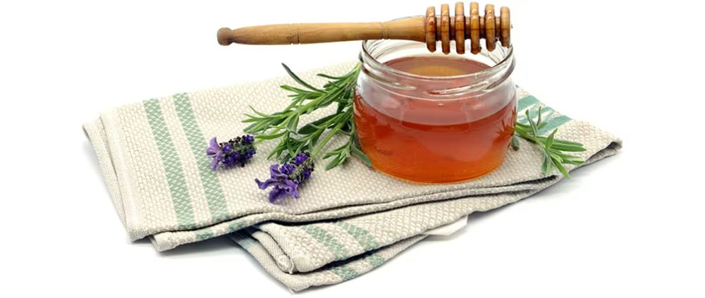 薰衣草花蜂蜜罐